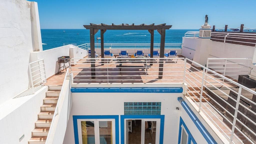 Refurbished Beachfront House, Pool, Ac, Wifi, Albufeira, Sea View Exterior photo