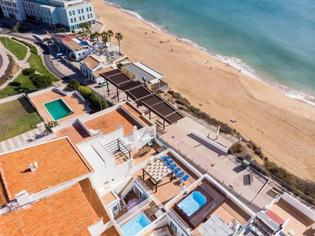 Refurbished Beachfront House, Pool, Ac, Wifi, Albufeira, Sea View Exterior photo